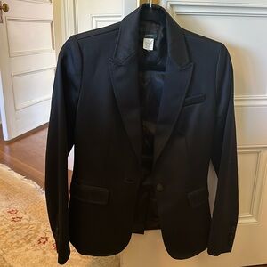 Black Jcrew tuxedo jacket size 2